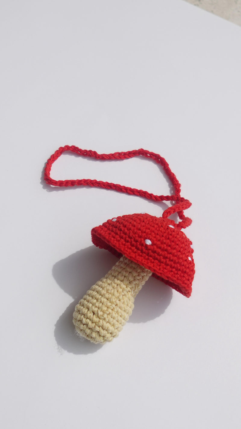 Crochet Charm Mushroom